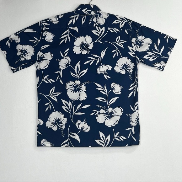 Campia Moda Hawaiian Men’s shirt Size Medium Tropical Blue/White - Picture 8 of 13